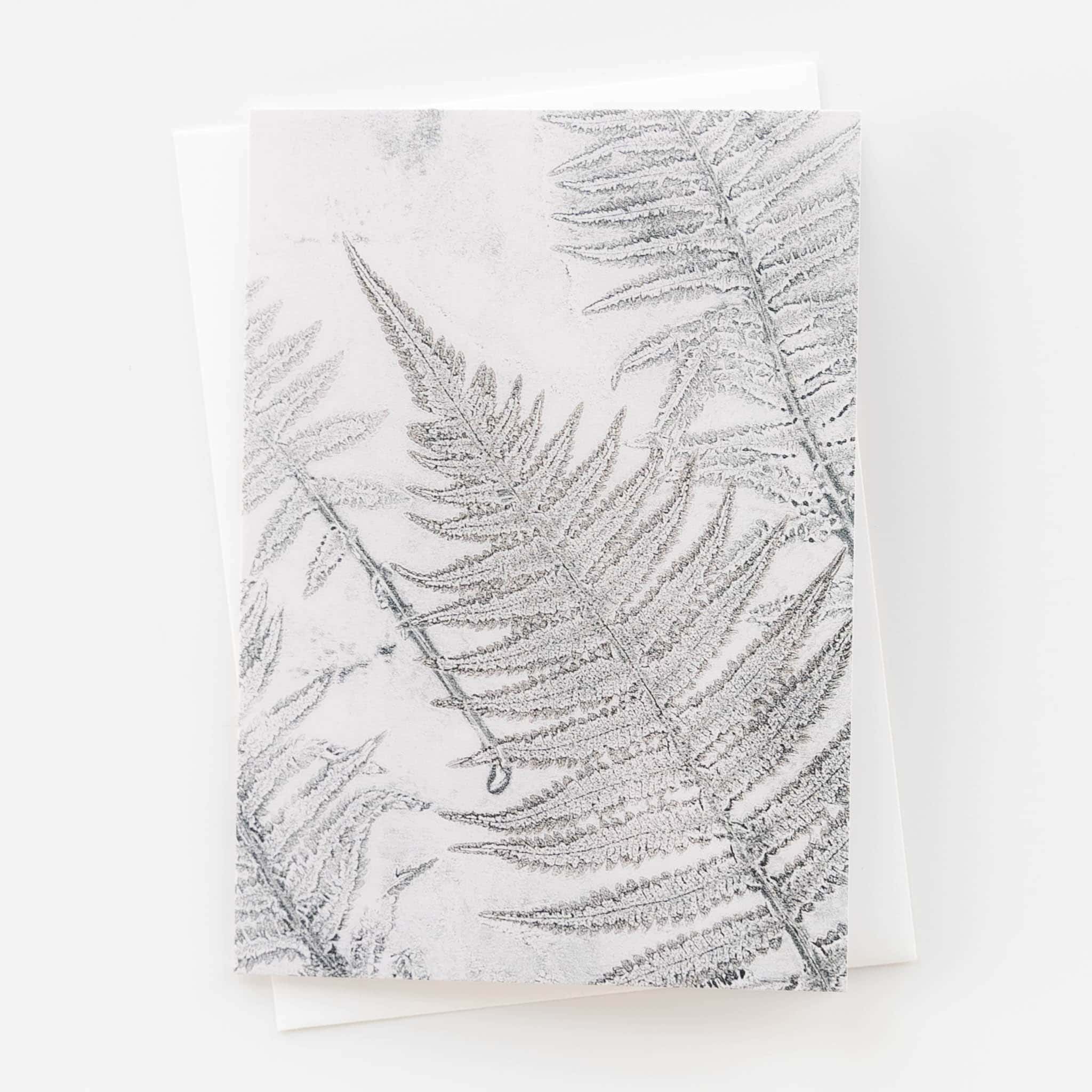Fern Abstract Art Card