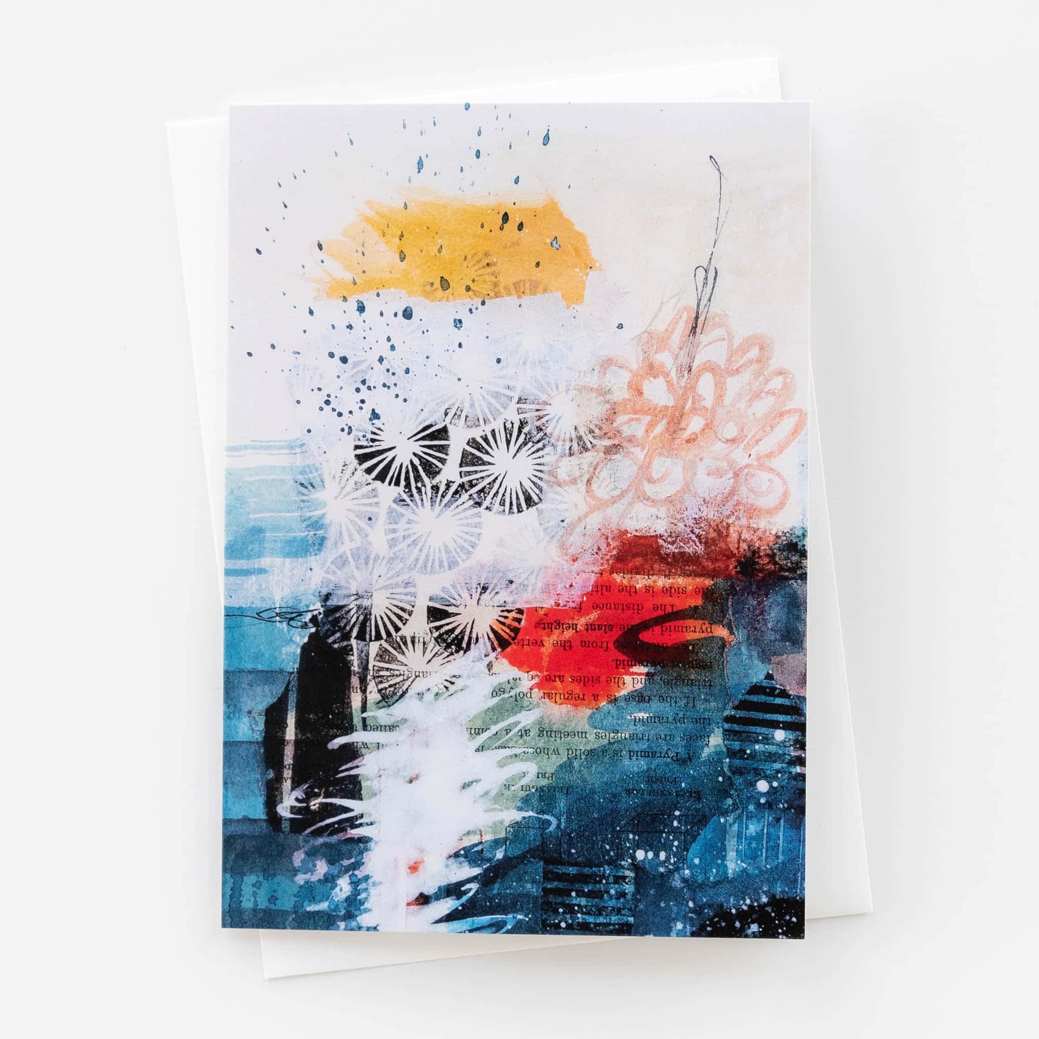 Colorful Abstract Art Card
