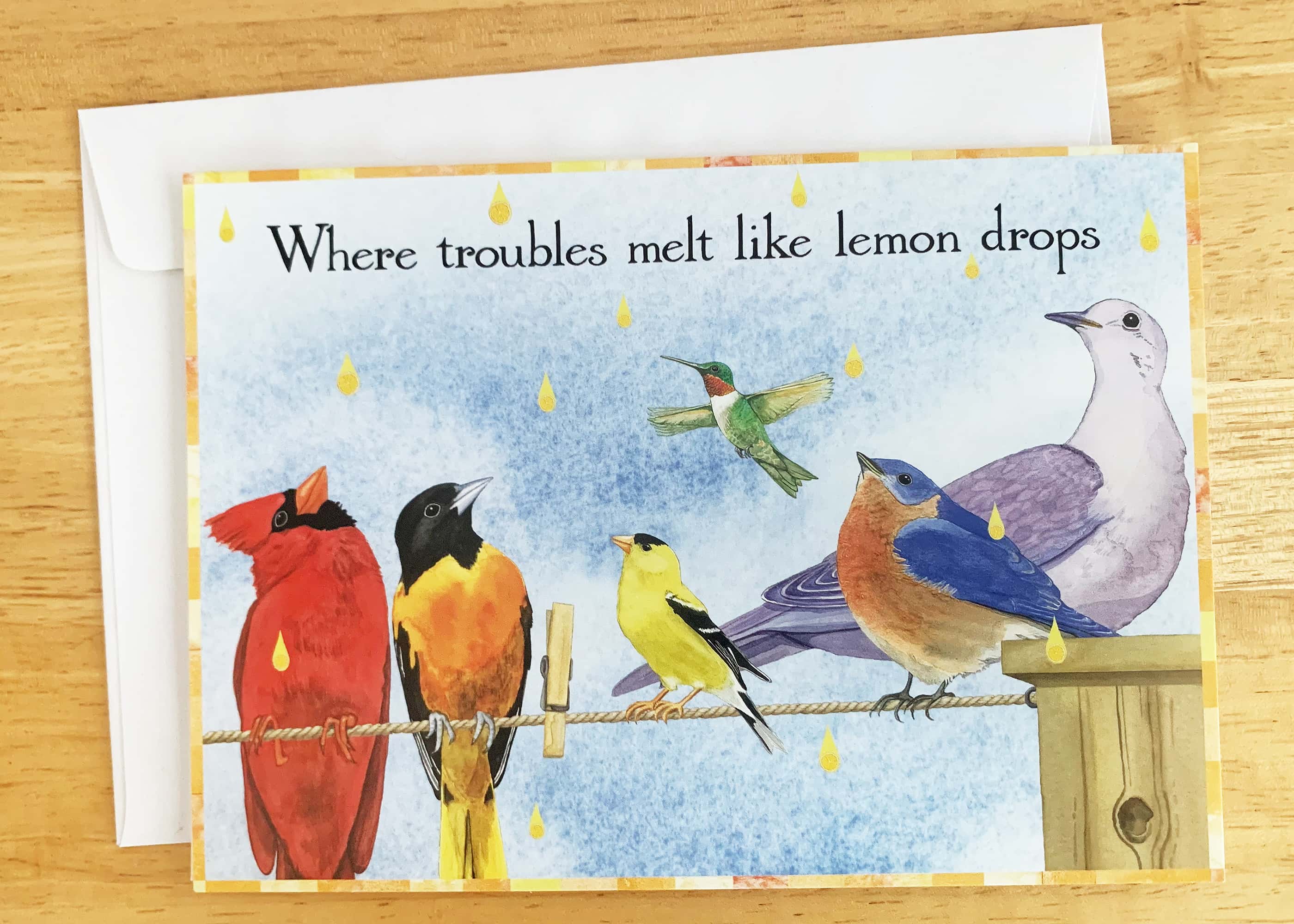 Rainbow Birthday Birds